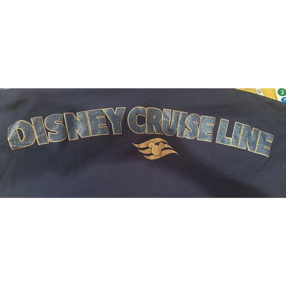 NWT Disney Cruise Line DCL Spirit Jersey Blue Gold Glitter sz L - Picture 6 of 6